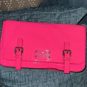 Kate Spade Neon Pink Clutch